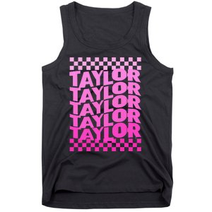 Personalized First Name T.AYLOR Girl Birthday  Tank Top