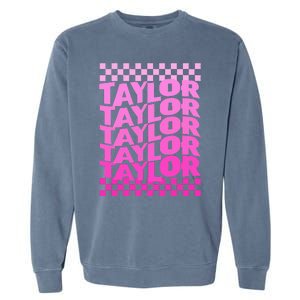 Personalized First Name T.AYLOR Girl Birthday  Garment-Dyed Sweatshirt