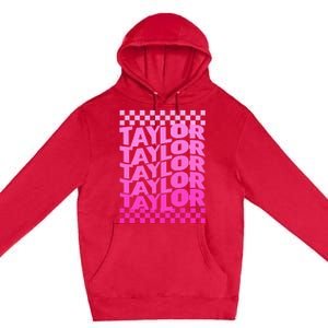 Personalized First Name T.AYLOR Girl Birthday  Premium Pullover Hoodie