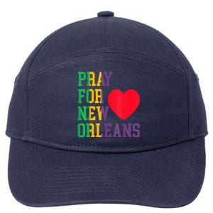 Pray For New Orleans Support Never Forget Nola Orleans 7-Panel Snapback Hat