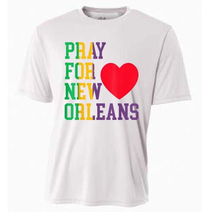 Pray For New Orleans Support Never Forget Nola Orleans Cooling Performance Crew T-Shirt