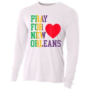 Pray For New Orleans Support Never Forget Nola Orleans Cooling Performance Long Sleeve Crew