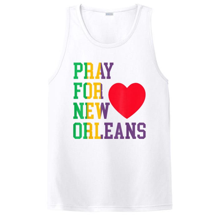 Pray For New Orleans Support Never Forget Nola Orleans PosiCharge Competitor Tank