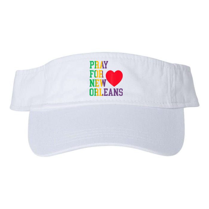 Pray For New Orleans Support Never Forget Nola Orleans Valucap Bio-Washed Visor