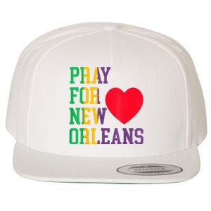 Pray For New Orleans Support Never Forget Nola Orleans Wool Snapback Cap