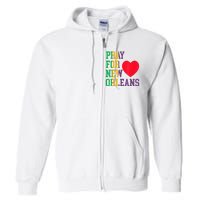 Pray For New Orleans Support Never Forget Nola Orleans Full Zip Hoodie