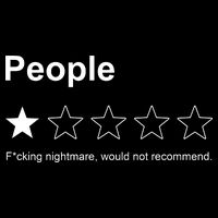 People F*cking Nightmare Would Not Recommend Funny Star Flatbill Hat