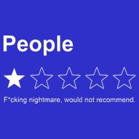 People F*cking Nightmare Would Not Recommend Funny Star T-Shirt
