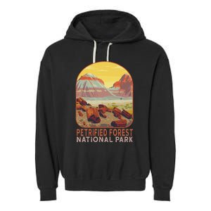 Petrified Forest National Park Arizona Mountain Hiking Garment-Dyed Fleece Hoodie