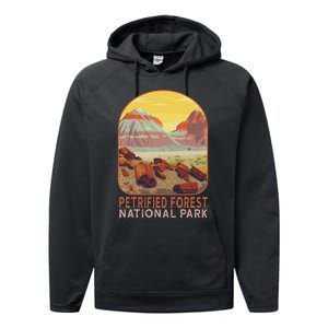 Petrified Forest National Park Arizona Mountain Hiking Performance Fleece Hoodie