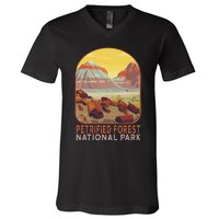 Petrified Forest National Park Arizona Mountain Hiking V-Neck T-Shirt