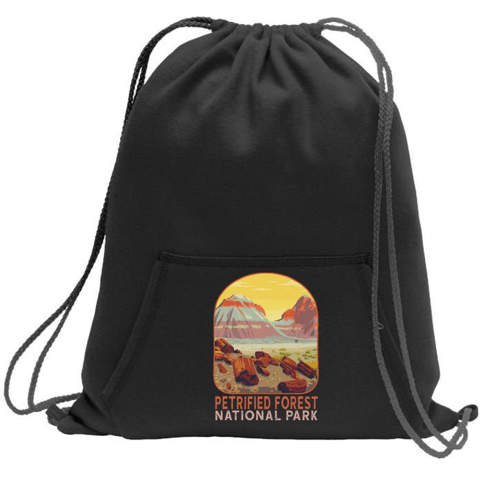 Petrified Forest National Park Arizona Mountain Hiking Sweatshirt Cinch Pack Bag