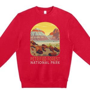 Petrified Forest National Park Arizona Mountain Hiking Premium Crewneck Sweatshirt