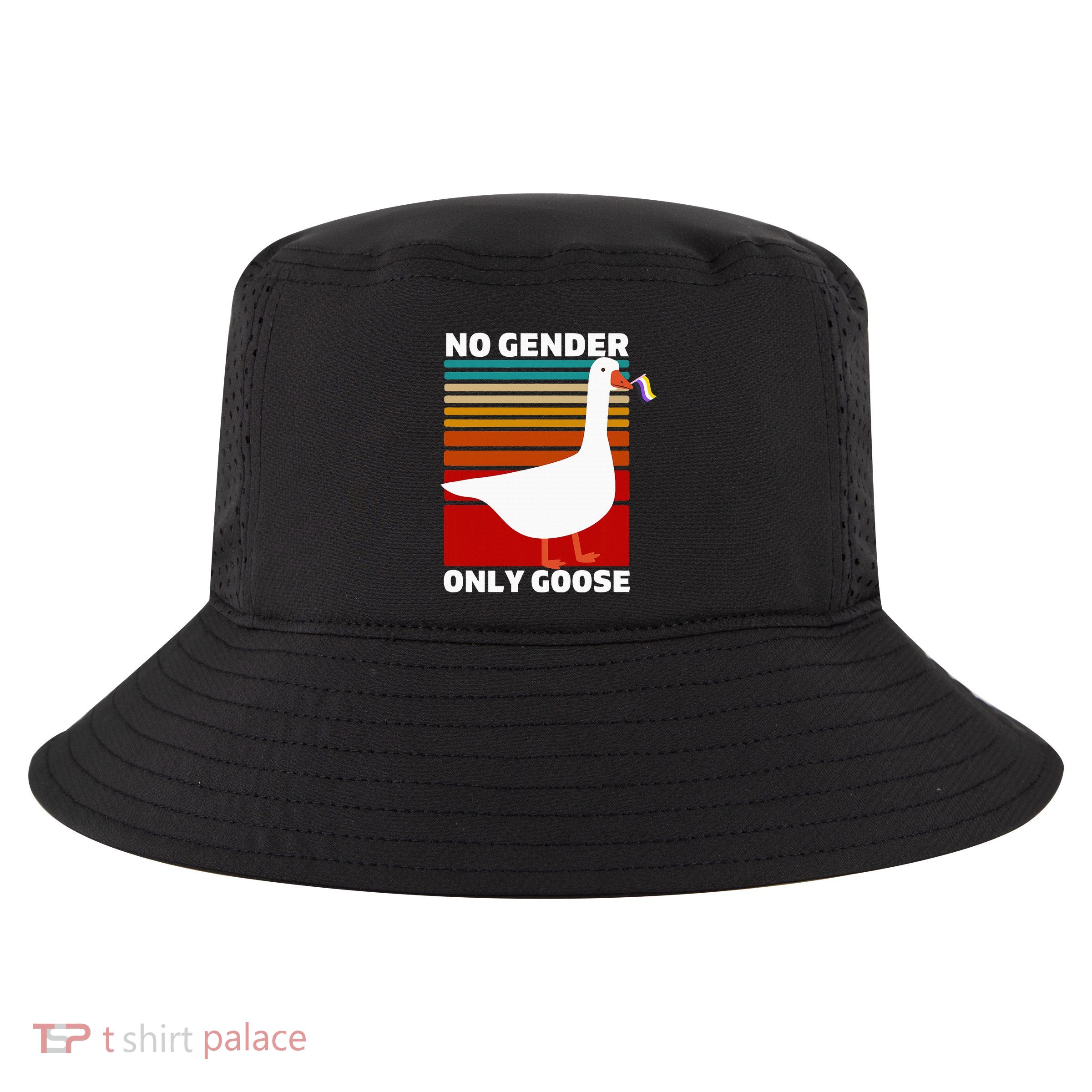 Pride Funny No Gender Only Goose Lgbtq Enby Flag Cool Comfort Performance Bucket Hat
