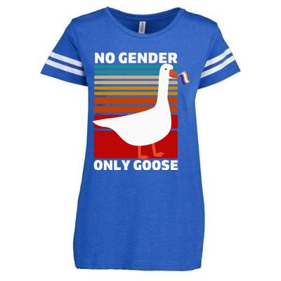 Pride Funny No Gender Only Goose Lgbtq Enby Flag Enza Ladies Jersey Football T-Shirt