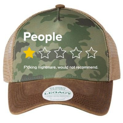 People F*cking Nightmare Would Not Recommend Funny Star Legacy Tie Dye Trucker Hat