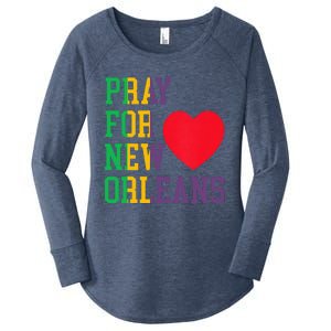 Pray For New Orleans Support Never Forget Nola Orleans Women's Perfect Tri Tunic Long Sleeve Shirt