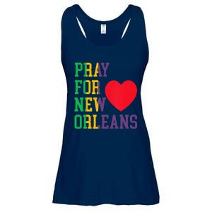 Pray For New Orleans Support Never Forget Nola Orleans Ladies Essential Flowy Tank