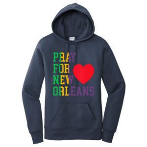 Pray For New Orleans Support Never Forget Nola Orleans Women's Pullover Hoodie