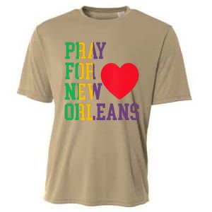 Pray For New Orleans Support Never Forget Nola Orleans Cooling Performance Crew T-Shirt