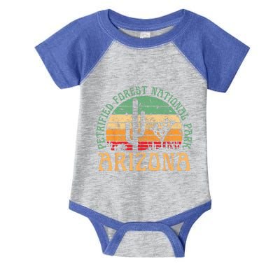 Petrified Forest National Park Arizona Desert Retro Sunset Infant Baby Jersey Bodysuit