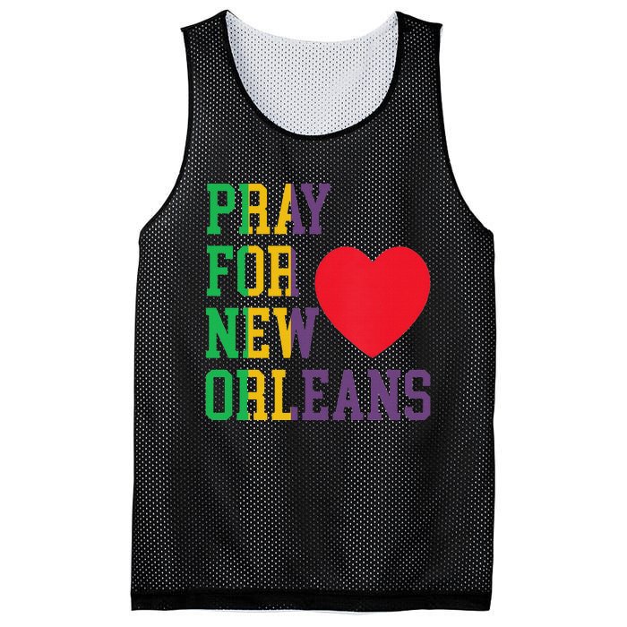 Pray For New Orleans Support Never Forget Nola Orleans Mesh Reversible Basketball Jersey Tank