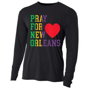 Pray For New Orleans Support Never Forget Nola Orleans Cooling Performance Long Sleeve Crew