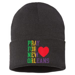 Pray For New Orleans Support Never Forget Nola Orleans Sustainable Knit Beanie