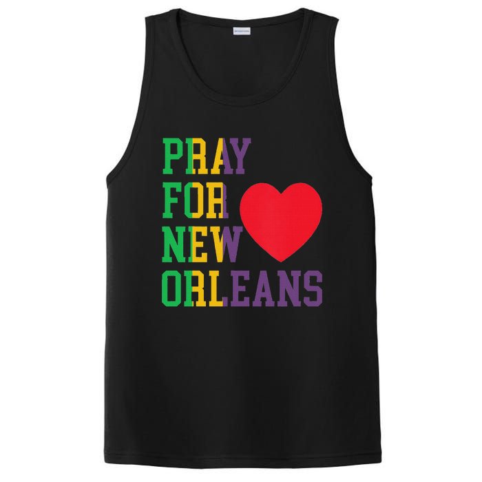 Pray For New Orleans Support Never Forget Nola Orleans PosiCharge Competitor Tank