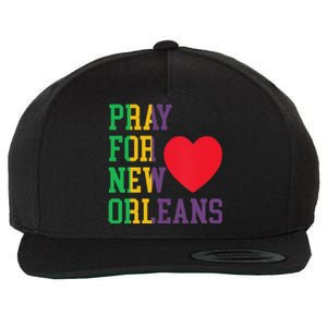 Pray For New Orleans Support Never Forget Nola Orleans Wool Snapback Cap