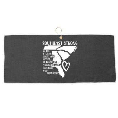 Pray For North Carolina Hurricane Strong Southeast Strong Large Microfiber Waffle Golf Towel