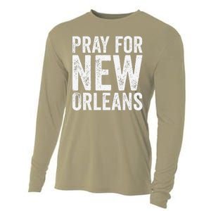 Pray For New Orleans Nola Strong 2025 Support Cooling Performance Long Sleeve Crew