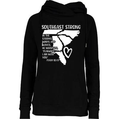 Pray For North Carolina Womens Funnel Neck Pullover Hood