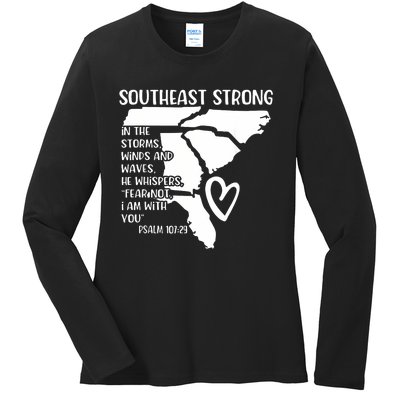 Pray For North Carolina Ladies Long Sleeve Shirt