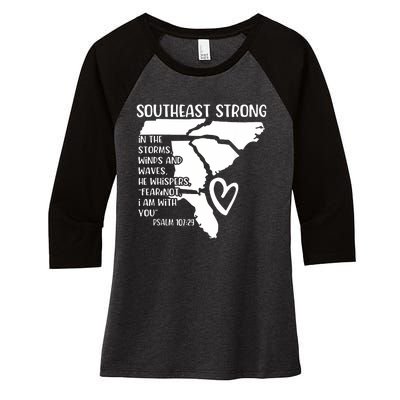 Pray For North Carolina Women's Tri-Blend 3/4-Sleeve Raglan Shirt