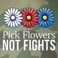Pick Flowers Not Fights Legacy Tie Dye Trucker Hat