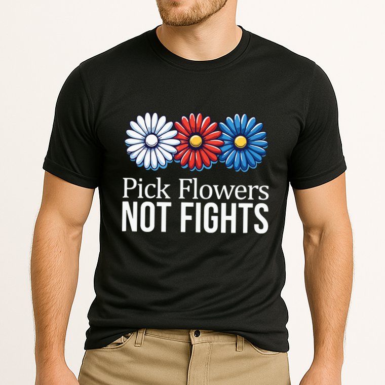 Pick Flowers Not Fights Performance Shirt
