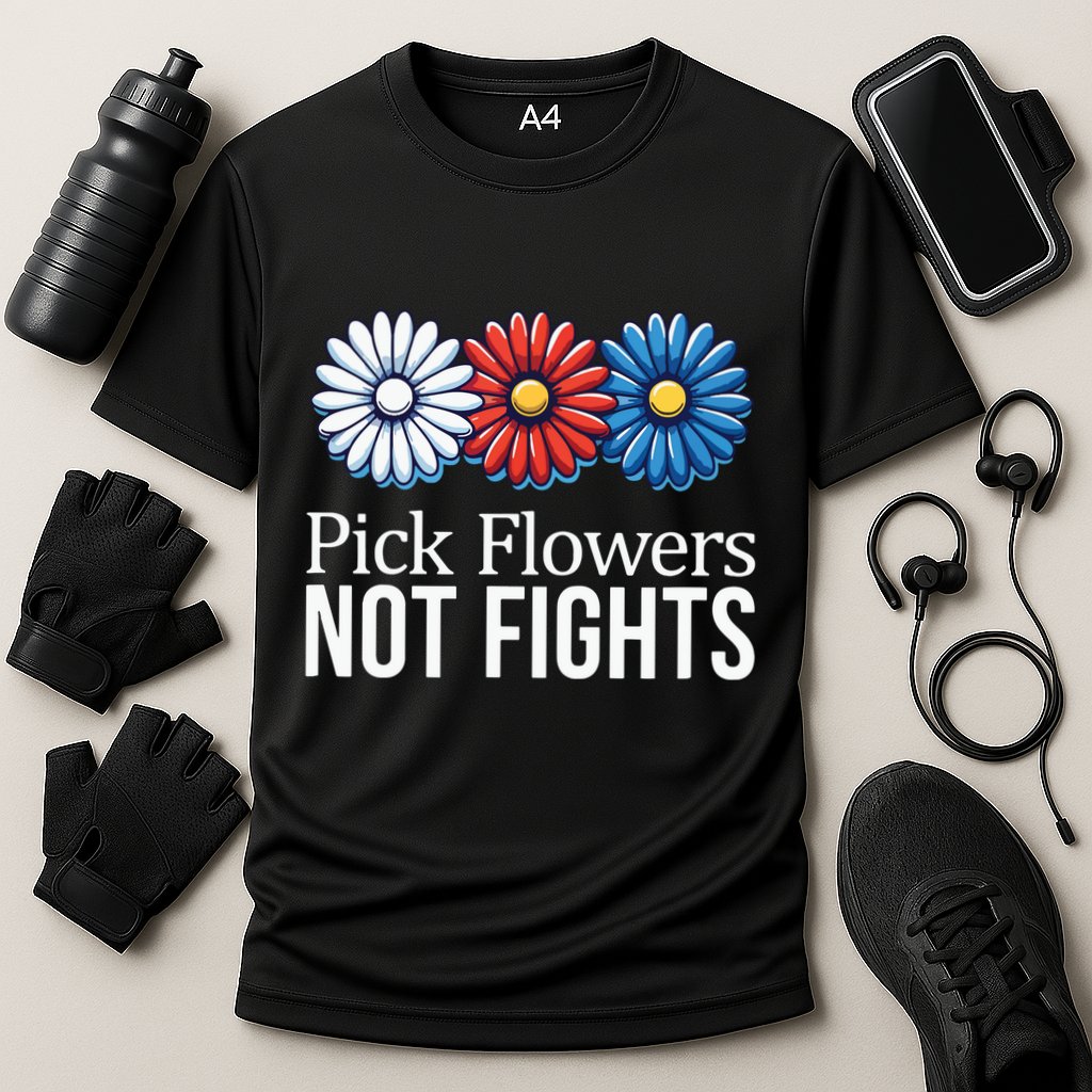 Pick Flowers Not Fights Performance Shirt