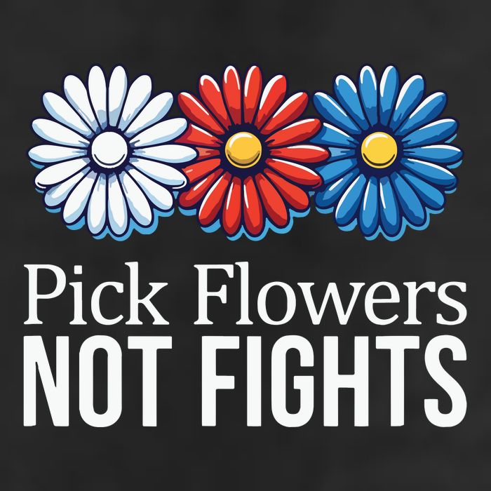 Pick Flowers Not Fights Golf Towel