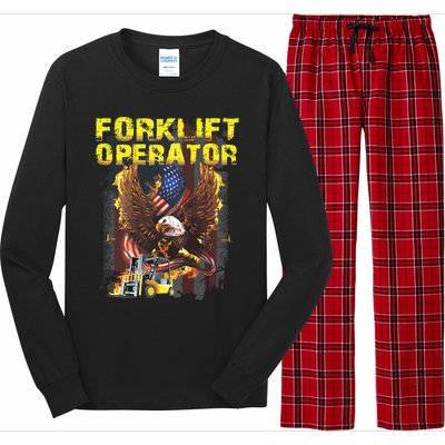 Proud Forklift Operator Long Sleeve Pajama Set