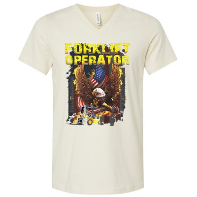 Proud Forklift Operator V-Neck T-Shirt