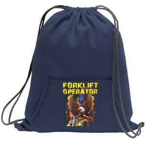 Proud Forklift Operator Sweatshirt Cinch Pack Bag