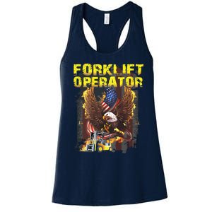 Proud Forklift Operator Women's Racerback Tank