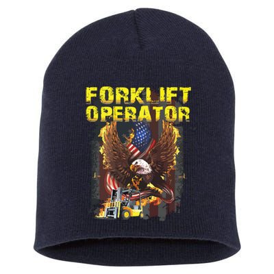 Proud Forklift Operator Short Acrylic Beanie