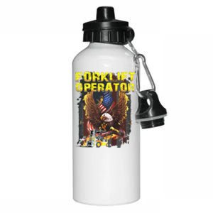 Proud Forklift Operator Aluminum Water Bottle