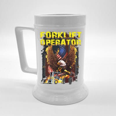 Proud Forklift Operator Beer Stein