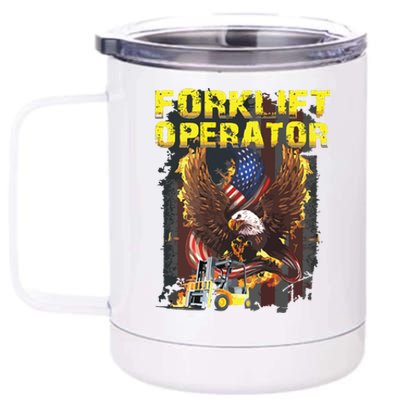 Proud Forklift Operator 12 oz Stainless Steel Tumbler Cup