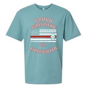 Proud Friend Of A Firefighter Gift Sueded Cloud Jersey T-Shirt