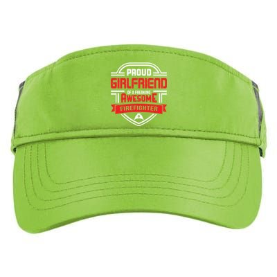 Proud Friend Of A Freaking Awesome Firefighter Gift Adult Drive Performance Visor