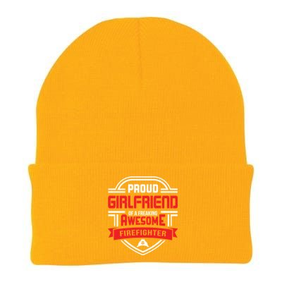 Proud Friend Of A Freaking Awesome Firefighter Gift Knit Cap Winter Beanie